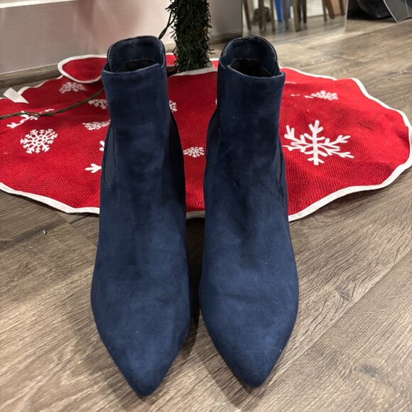 14th & Union Blue Heeled Boots (Size 7.5) - Picture 2 of 6